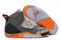 nike sport air jordan hommes chaussure orange gris